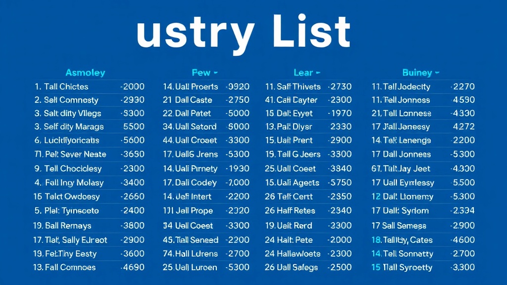 industry lists image
