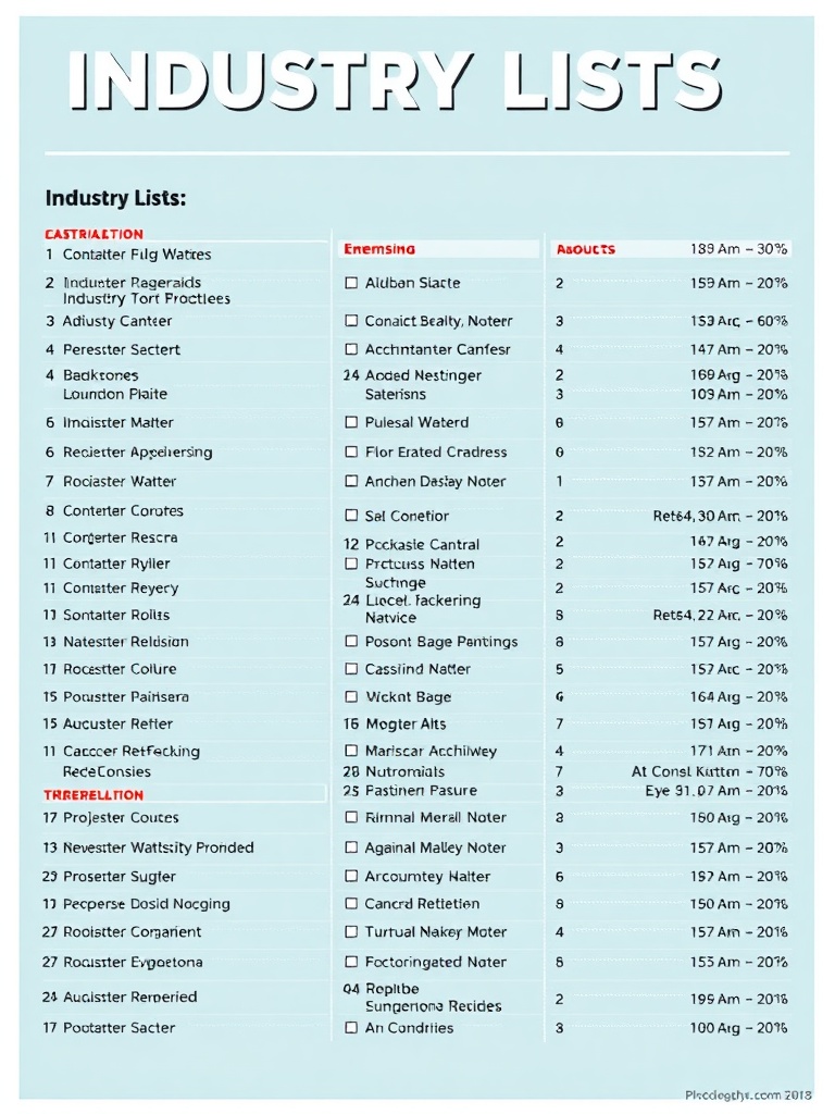 industry lists image