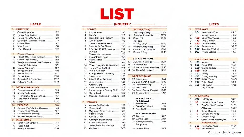 industry lists image